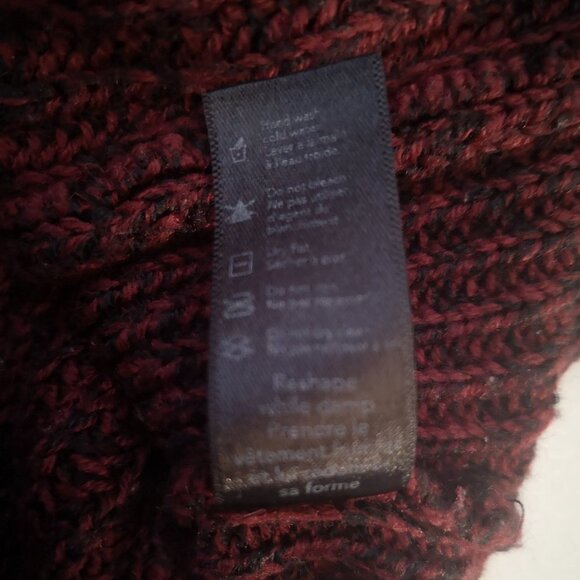 2 / $30.00 - George Ladies Burgundy with Black V-neck Sweater - Picture 6 of 10